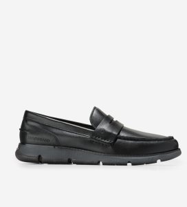 Black / Black Cole Haan 4.ZERØGRAND Men's Loafers | DXQH-53894