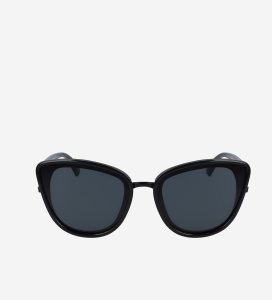 Black / Black Cole Haan Oversized Cateye Women's Sunglasses | KDEZ-95061