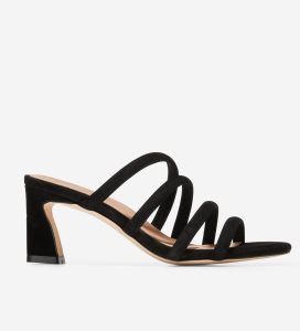 Black Cole Haan Adella Women's Sandals | CVXW-40326