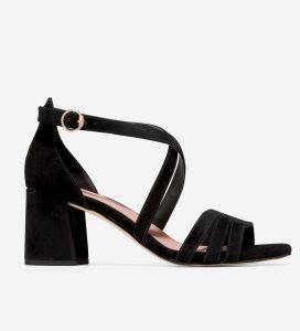 Black Cole Haan Alicia City Women's Sandals | QMYN-75139