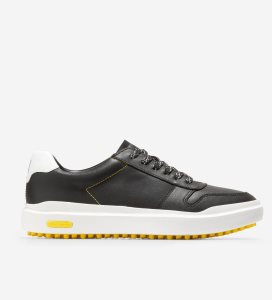 Black Cole Haan GrandPrØ AM Golf Women's Sneakers | NTZO-67092