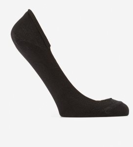 Black Cole Haan Knit Ballet Liner - 2 Pack Women's Socks | CTZF-31678