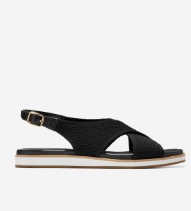 Black Cole Haan Mikaela Women's Sandals | AUSN-04768