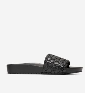 Black Cole Haan Mojave Slide Women's Sandals | CAPU-05812