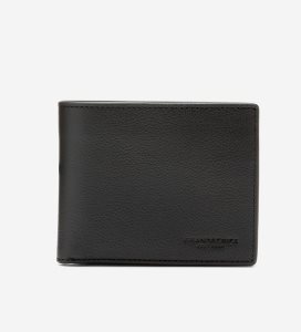 Black Cole Haan Pebble Traveler Men's Wallets | BLDU-15967