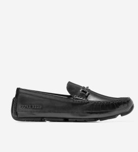 Black Cole Haan Wyatt Bit Driver Men's Loafers | ZMRW-91087