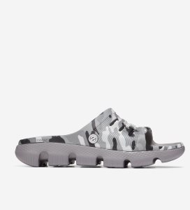 Black / Titanium / Camo Cole Haan 4.ZERØGRAND All-Day Slide Men's Sandals | UZFM-53179