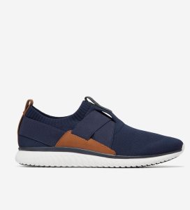 Blue Cole Haan GrandMØtion Slip-On Men's Sneakers | NXBE-42976