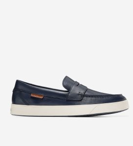 Blue Cole Haan Nantucket Penny Men's Loafers | LSVQ-63540