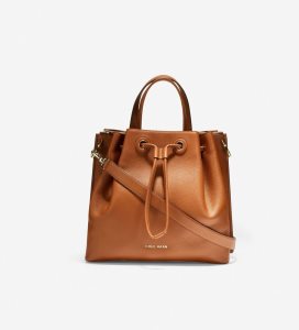 Brown Cole Haan Grand Ambition Bucket Women's Bags & Backpacks | HLJT-35841