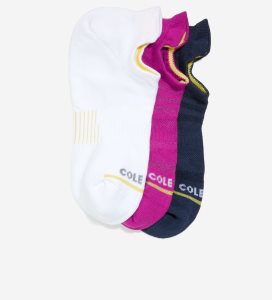 Fuchsia Cole Haan ZERØGRAND 3-Pair Liner Women's Socks | SUVI-25970