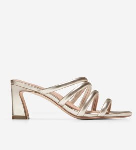 Gold Cole Haan Adella Women's Sandals | GJOE-15048