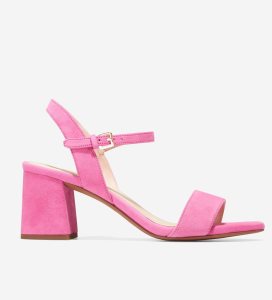 Light Fuchsia Cole Haan Josie Block Heel Women's Sandals | POSL-91065