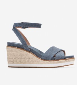 Multicolor Cole Haan Cloudfeel Espadrille Wedge Women's Sandals | TSZU-14837