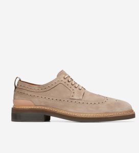 Multicolor Cole Haan Davidson Grand Wingtip Oxford Men's Dress Shoes | BPGA-07156