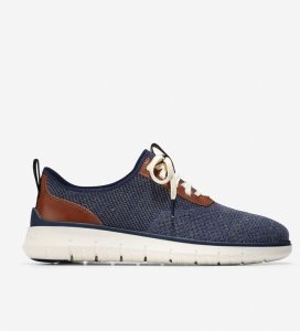 Navy Blue Cole Haan Generation ZERØGRAND Men's Sneakers | TSDA-98467