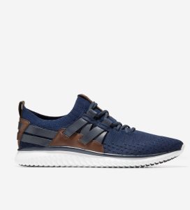 Navy Cole Haan GrandMØtion Woven Men's Sneakers | BNTQ-98073