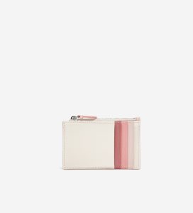 Pink Cole Haan GRANDSERIES Card Case with Zip Women's Wallets | WSRU-09721