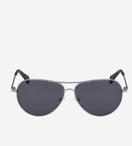 Silver Cole Haan Classic Aviator Women's Sunglasses | XLJO-71954