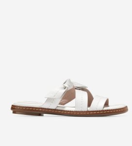 White Cole Haan Cloudfeel All-Day Slide Women's Sandals | NRYU-61298