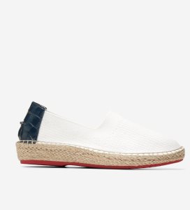 White Cole Haan Cloudfeel Women's Espadrille | HQLY-52780