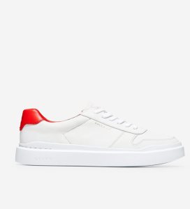 White Cole Haan GrandPrØ Rally Court Women's Sneakers | WJDF-87964