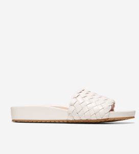 White Cole Haan Mojave Slide Women's Sandals | DASW-34712