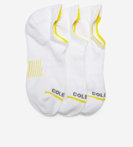 White Cole Haan ZERØGRAND 3-Pair Liner Women's Socks | KYVJ-62517