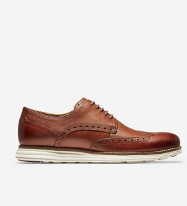 White Cole Haan ØriginalGrand Wingtip Men's Oxfords Shoes | ZHPC-25108