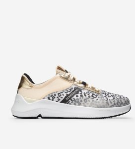 White Grey Cole Haan ZERØGRAND Winner Tennis Women's Sneakers | FVQN-42961