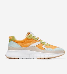 Yellow / Light Green Cole Haan ZERØGRAND Upland Women's Sneakers | VYIJ-65841