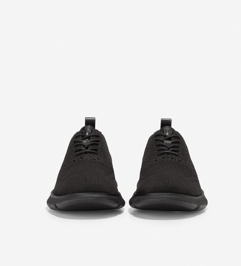 Black / Black Cole Haan 4.ZERØGRAND Men's Oxfords Shoes | YRKU-63408