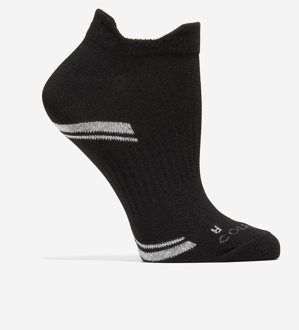 Black Cole Haan 6-Pair Double Tab Low-Cut Women's Socks | APDU-63791