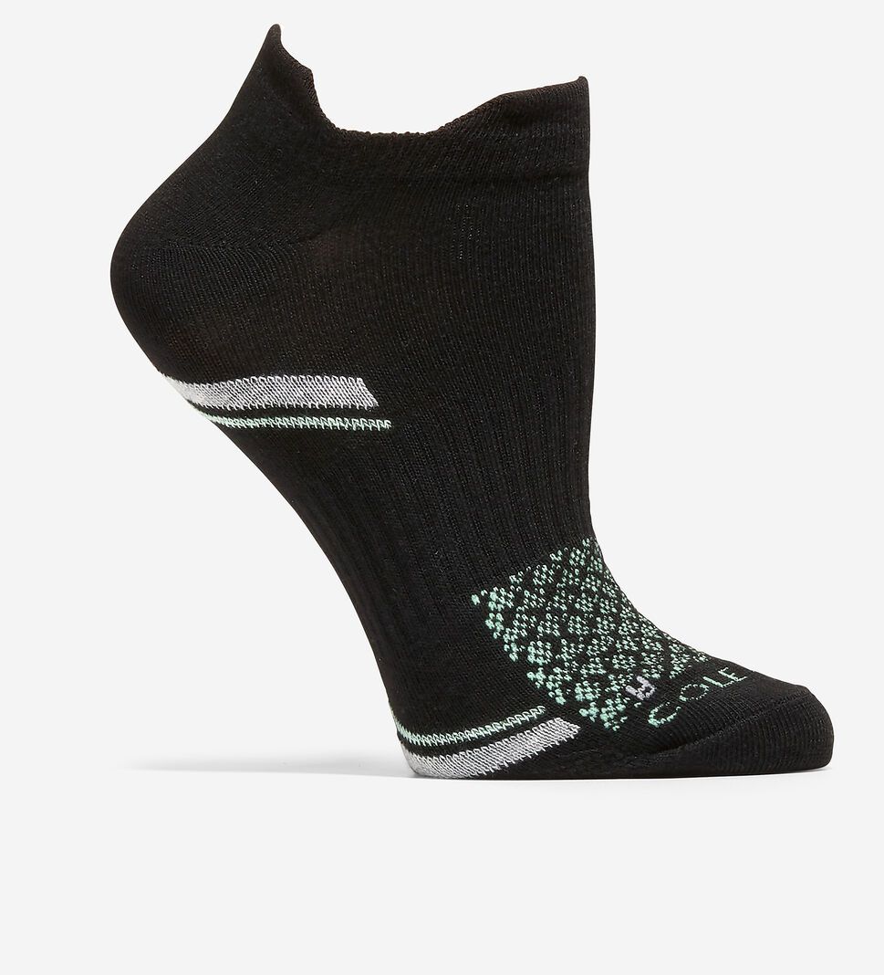 Black Cole Haan 6-Pair Double Tab Low-Cut Women's Socks | APDU-63791