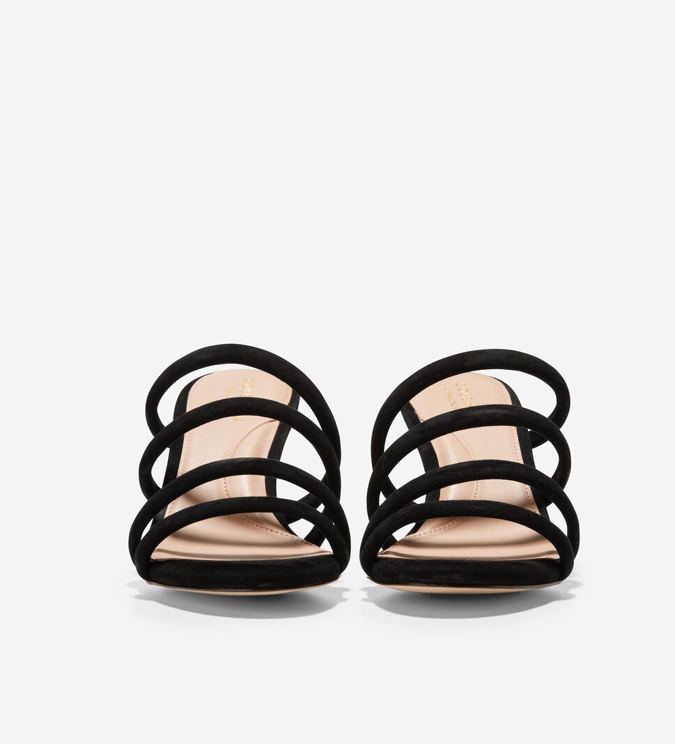 Black Cole Haan Adella Women's Sandals | CVXW-40326