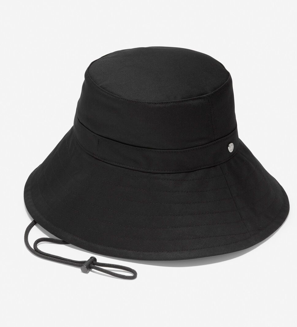 Black Cole Haan Adjustable Bucket Women's Hats | KFHX-31495