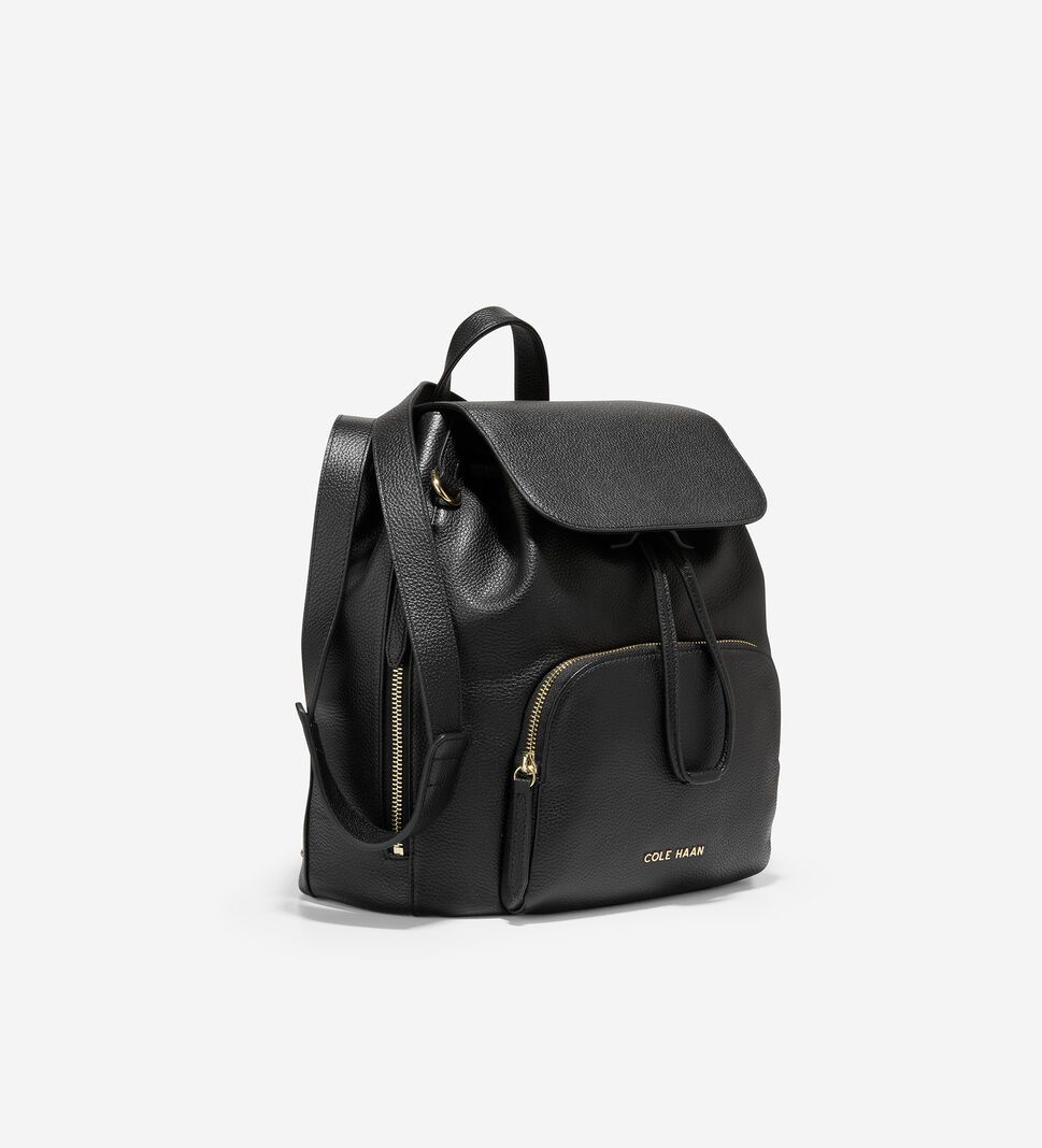 Black Cole Haan Classic Flap Women's Bags & Backpacks | FOGZ-86493