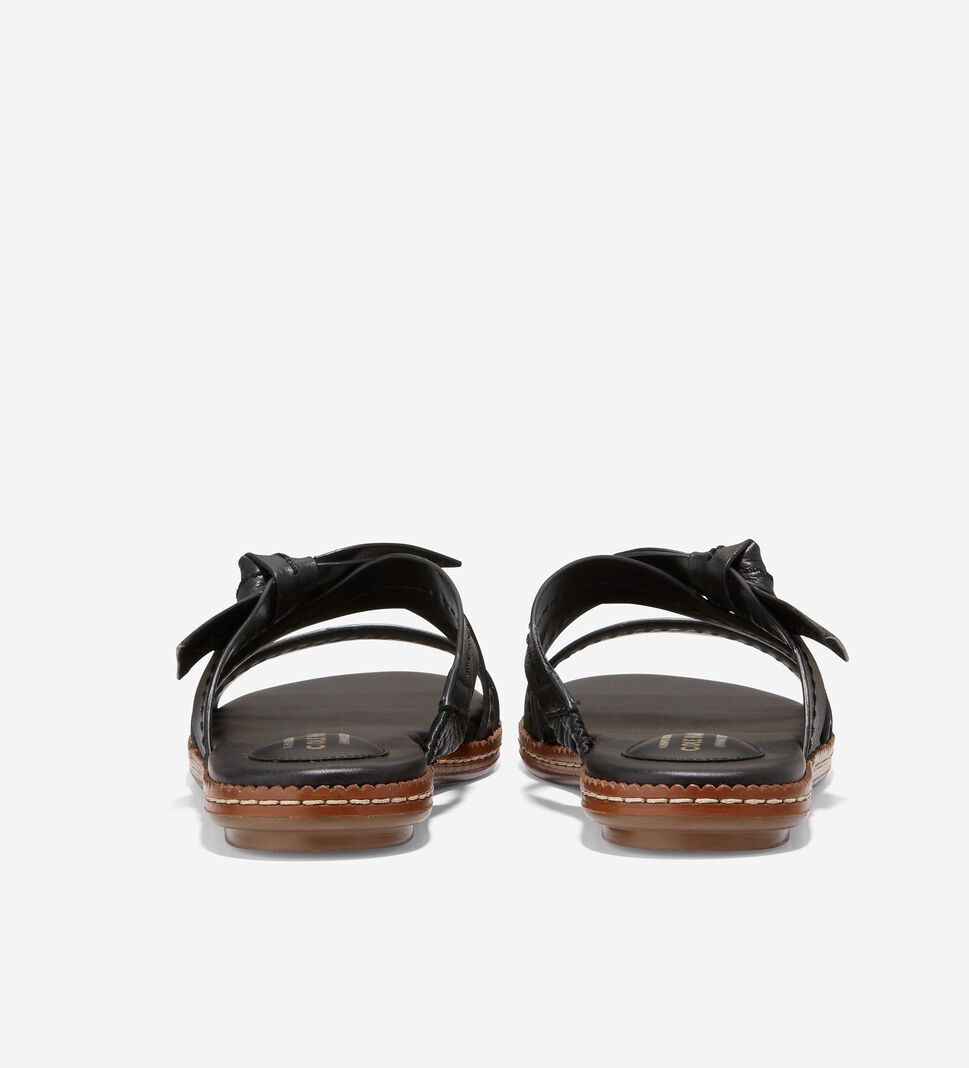 Black Cole Haan Cloudfeel All-Day Slide Women's Sandals | ANCH-72190