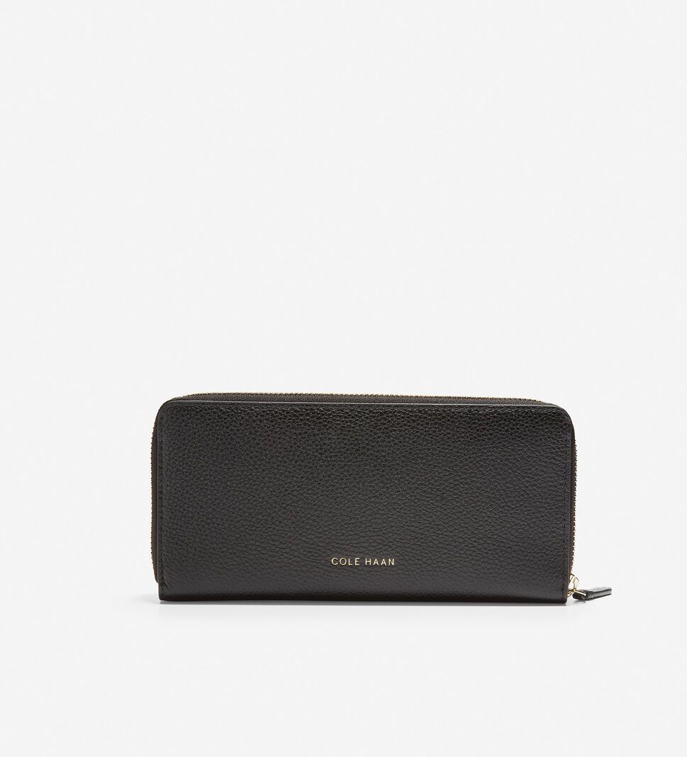 Black Cole Haan GRANDSERIES Continental Women's Wallets | LUMA-10657