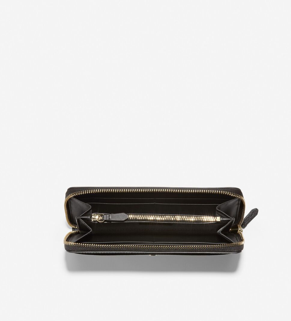 Black Cole Haan GRANDSERIES Continental Women's Wallets | LUMA-10657