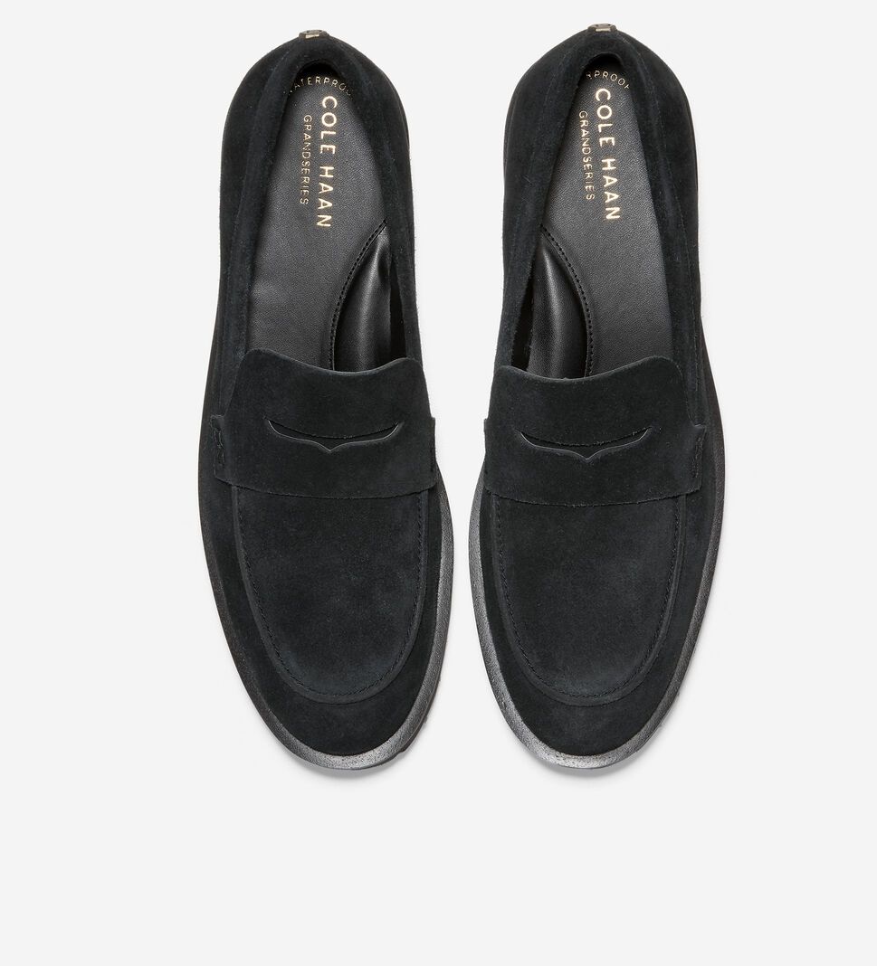 Black Cole Haan Geneva Women's Loafers | ZLNU-61490