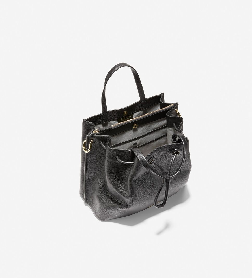 Black Cole Haan Grand Ambition Bucket Women's Bags & Backpacks | JKBL-38756