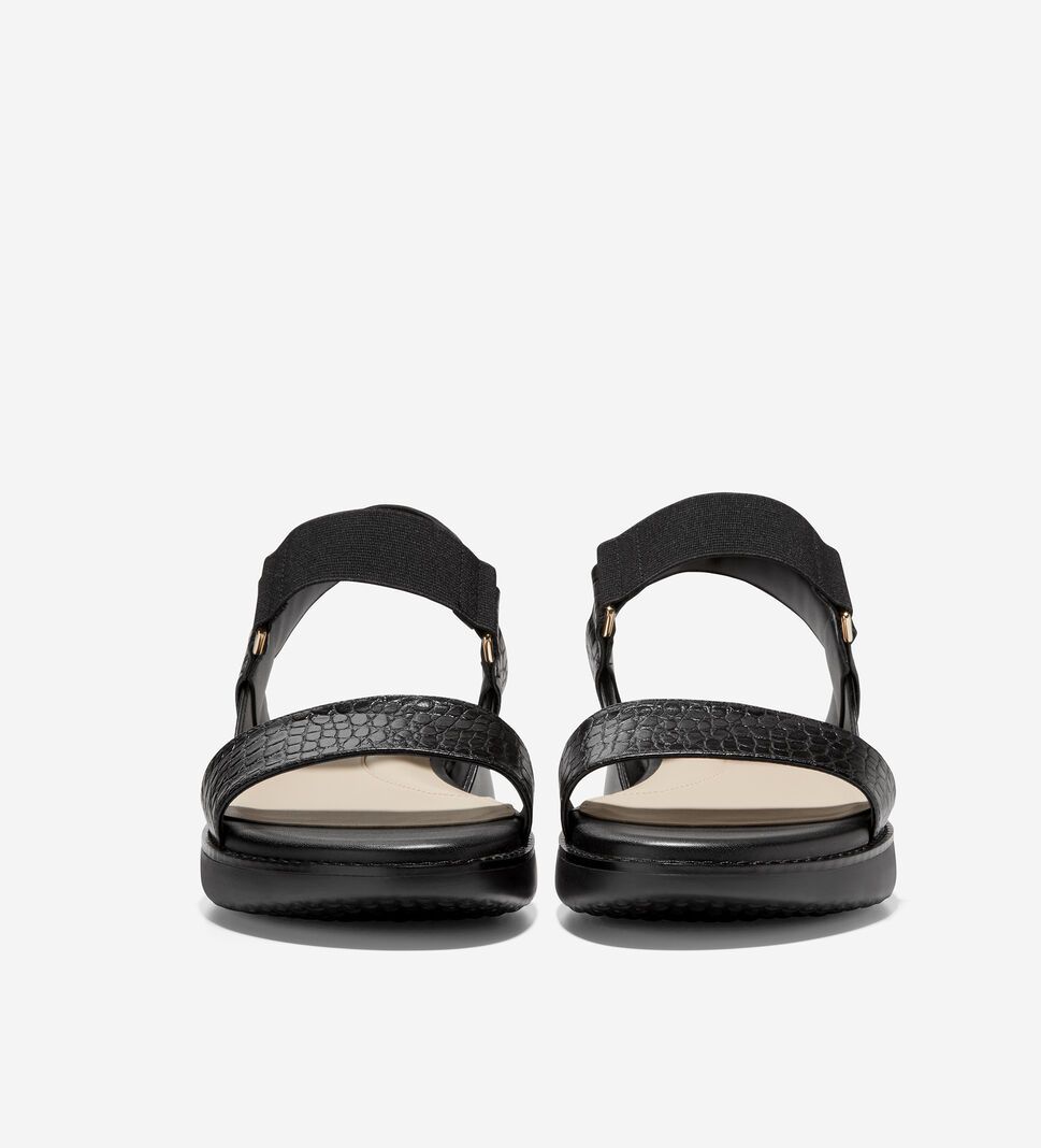 Black Cole Haan Grand Ambition Carmel Women's Sandals | CQTP-51203