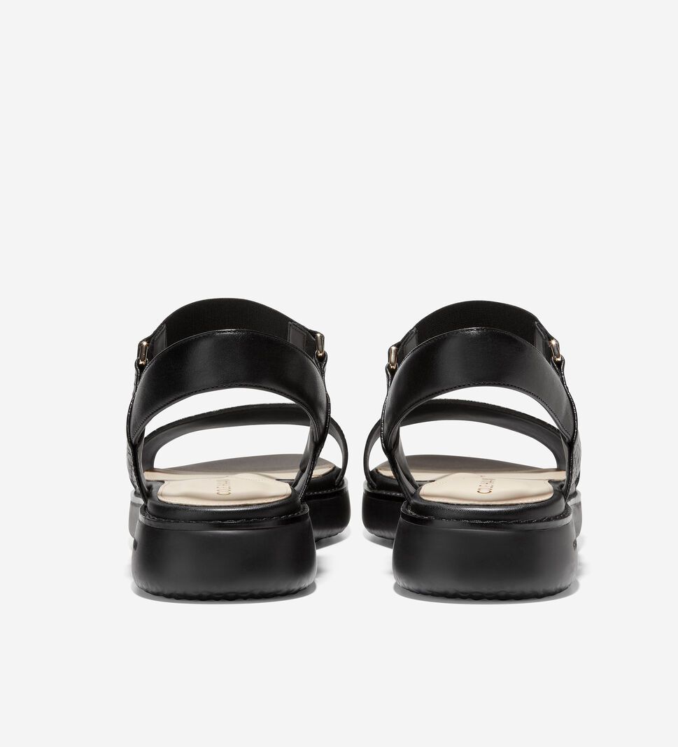 Black Cole Haan Grand Ambition Carmel Women's Sandals | CQTP-51203