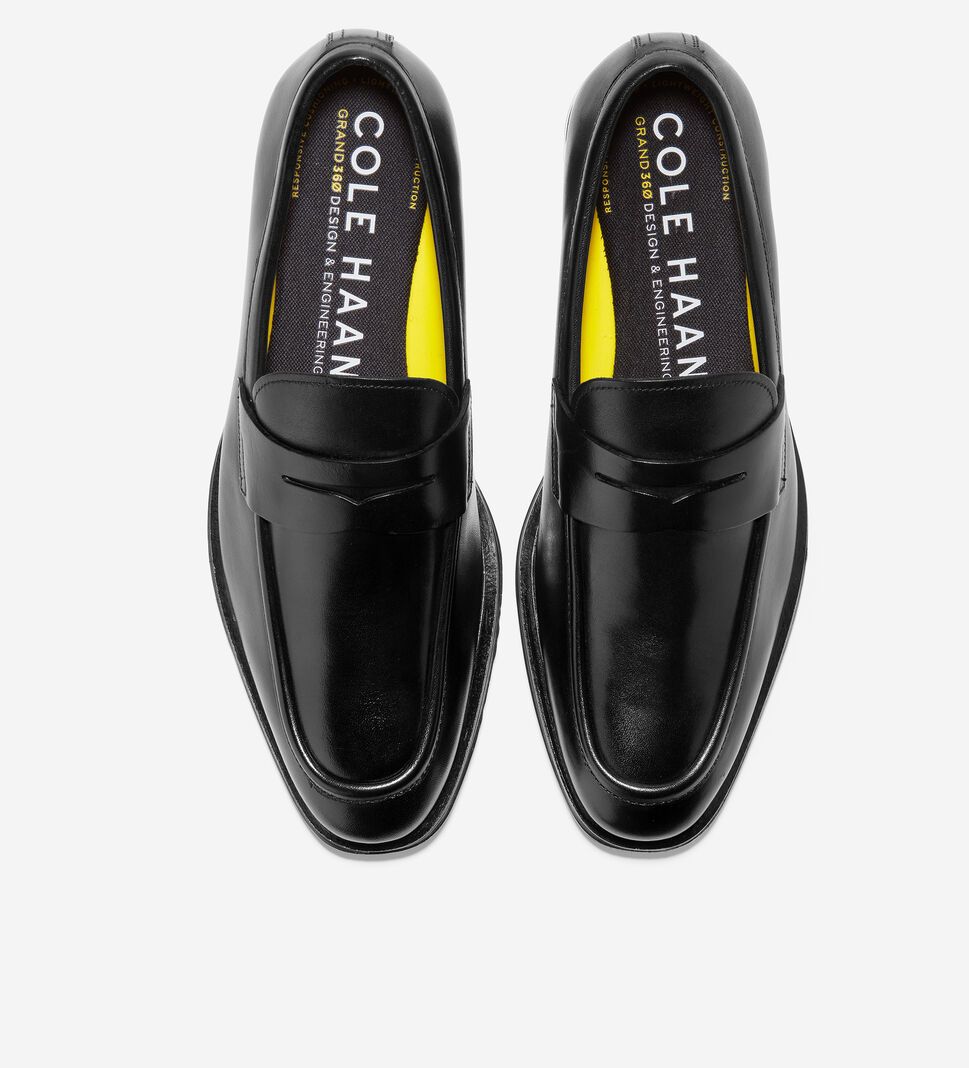 Black Cole Haan Modern Classics Penny Men's Loafers | LRQC-56418