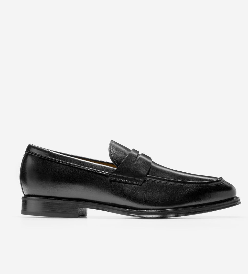 Black Cole Haan Modern Classics Penny Men\'s Loafers | LRQC-56418