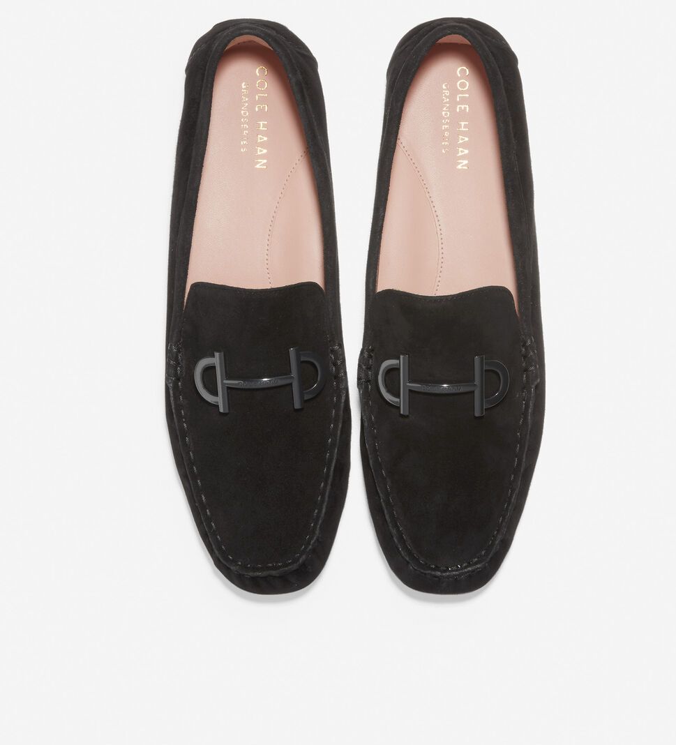 Black Cole Haan Tully Driver Women's Loafers | AEZY-71253