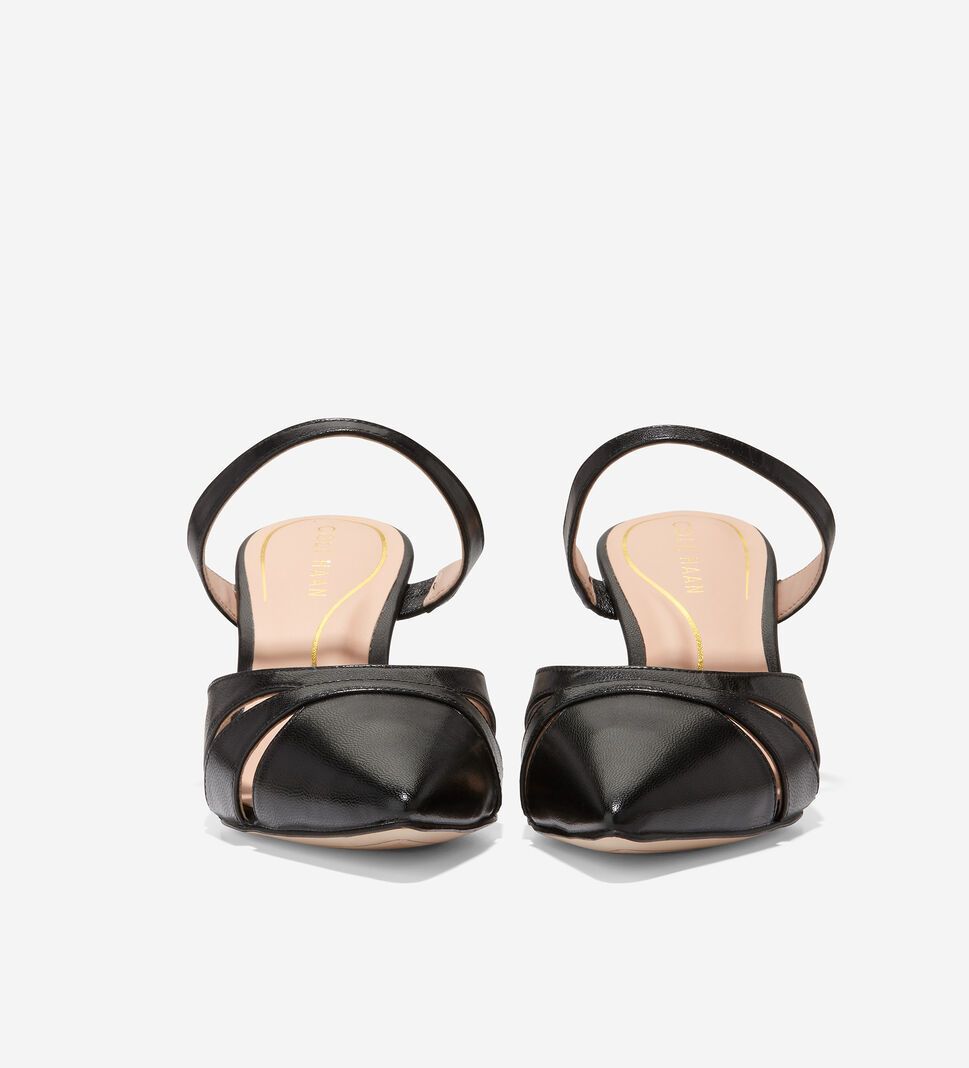 Black Cole Haan Vandam Women's Mules | JHEL-17204