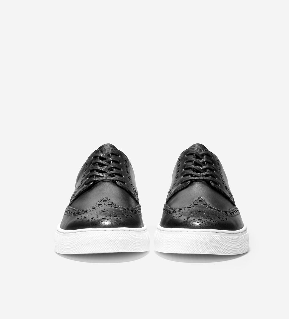 Black Cole Haan Winslow Wingtip Men's Sneakers | WYOF-94862