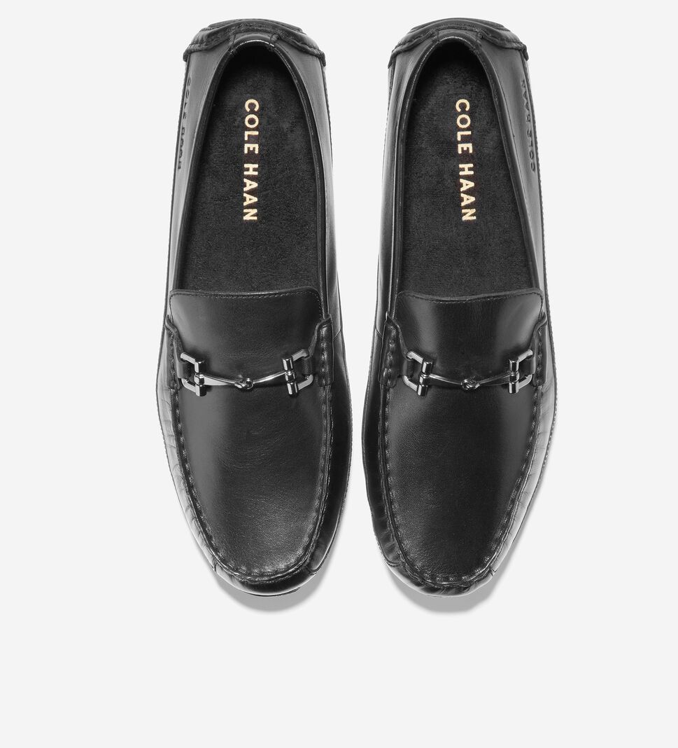 Black Cole Haan Wyatt Bit Driver Men's Loafers | ZMRW-91087